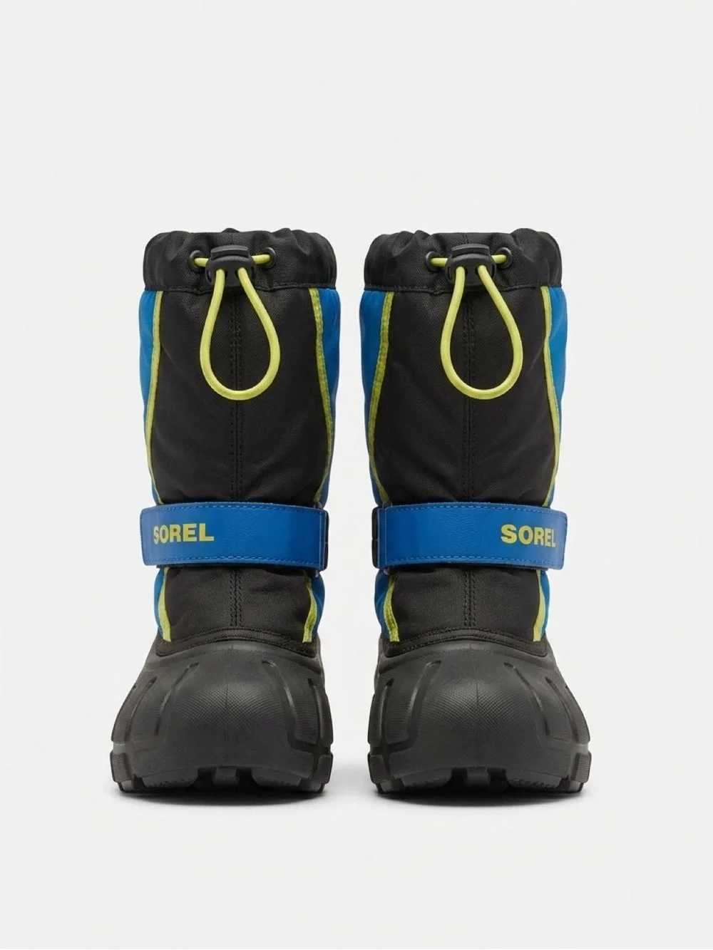 Sorel Youth Winter Snow Boots Size 13 Blue Black Waterproof Insulated
